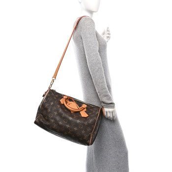 LOUIS VUITTON Calfskin Monogram Speedy P9 Bandouliere 40