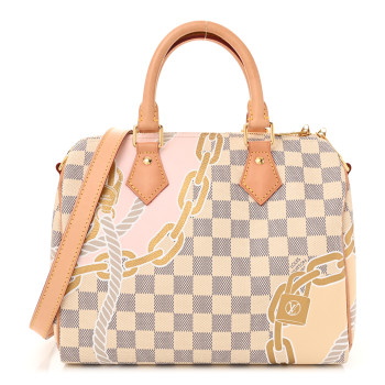 LOUIS VUITTON Damier Azur Nautical Speedy Bandouliere 25