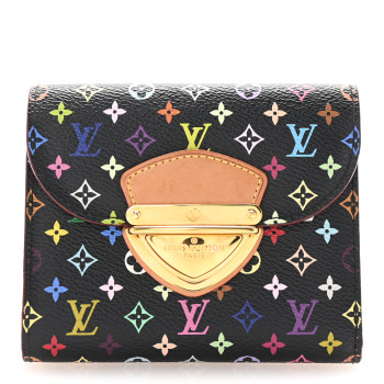 LOUIS VUITTON Monogram Multicolor Joey Wallet Black Grenade