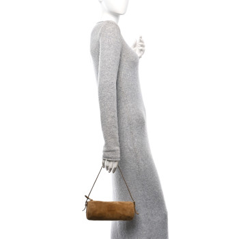 MIU MIU Suede Pouch Olive Green