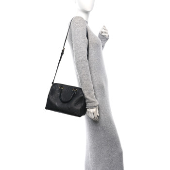 LOUIS VUITTON Empreinte Monogram Giant Speedy Bandouliere 25 Black