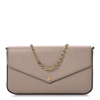 LOUIS VUITTON Epi Felicie Pochette Chain Wallet Galet