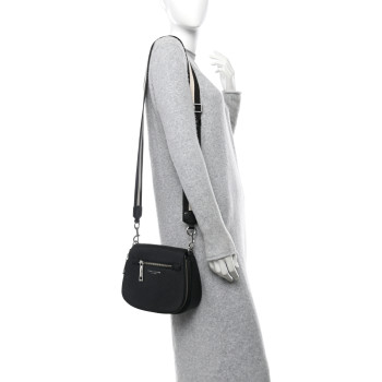 MARC JACOBS Pebbled Calfskin Recruit Nomad Crossbody Black