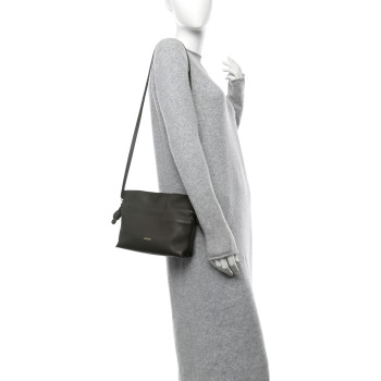 LOEWE Calfskin Mini Flamenco Knot Clutch Vintage Khaki