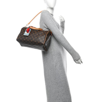 LOUIS VUITTON Monogram Speedy Soft Crafty 30 Red