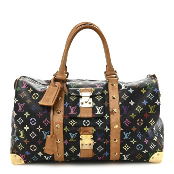 LOUIS VUITTON Monogram Multicolor Keepall 45 Black