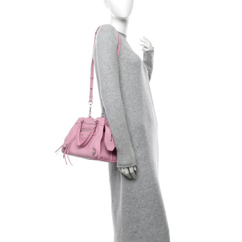 BALENCIAGA Smooth Calfskin Neo Classic Silver Hardware S City Candy Pink