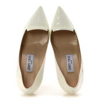 JIMMY CHOO Patent Alia Pumps 37.5 White
