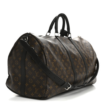 LOUIS VUITTON Monogram Macassar Keepall Bandouliere 55