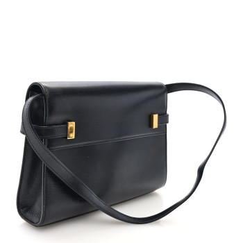 SAINT LAURENT Smooth Calfskin Small Manhattan Shoulder Bag Black