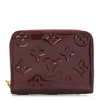 LOUIS VUITTON Vernis Zippy Coin Purse Rouge Fauviste
