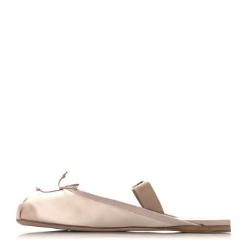 MIU MIU Raso Ballerina Mules 40 Orchidea