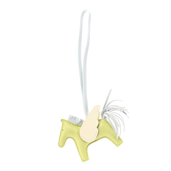 Milo Lambskin Grigri Rodeo Pegase Horse Bag Charm PM Jaune Bourgeon Bleu Brume Nata