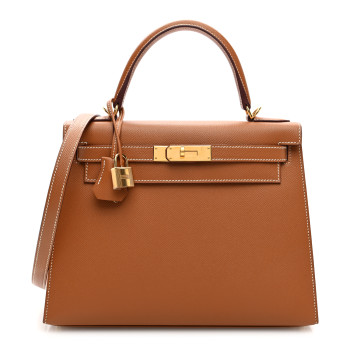 HERMES Epsom Kelly Sellier 28 Gold