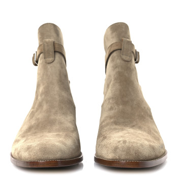 SAINT LAURENT Jodhpur Suede Mens Wyatt 30 Boots 43 New Sigaro