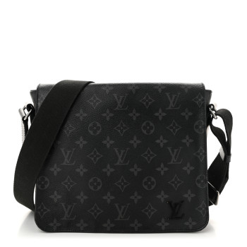 LOUIS VUITTON Monogram Eclipse District PM Black