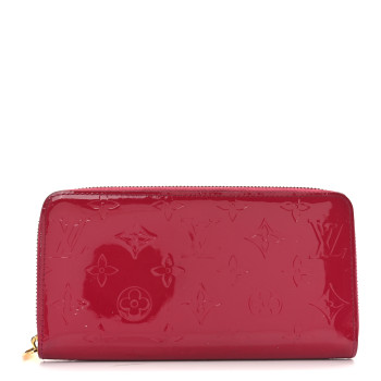 LOUIS VUITTON Vernis Zippy Wallet Framboise