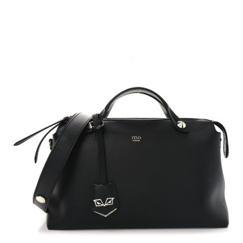 FENDI Vitello Dolce Medium By The Way Boston Bag Black