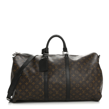 LOUIS VUITTON Monogram Macassar Keepall Bandouliere 55