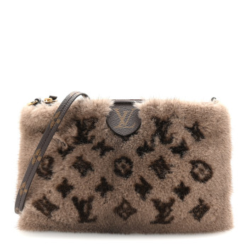 LOUIS VUITTON Monogram Mink Neo Pochette Milla Vision Brown