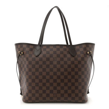 LOUIS VUITTON Damier Ebene Neo Neverfull MM Rose Ballerine