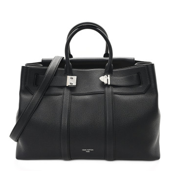 LOUIS VUITTON Millesime Calfskin Georges Tote GM Black
