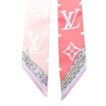 LOUIS VUITTON Silk Ultimate Monogram BB Bandeau Rose Clair