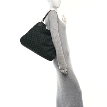 GUCCI Monogram Medium Eclipse Shoulder Bag Green