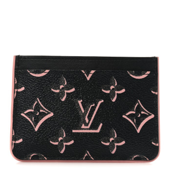 LOUIS VUITTON Monogram Fall for You LV Side-Up Card Holder Black