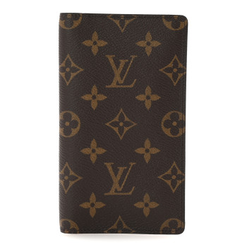 LOUIS VUITTON Monogram Checkbook Holder Case Wallet