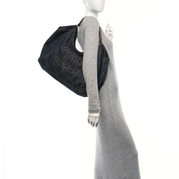 CHANEL Denim XL Coco Cabas Tote Blue