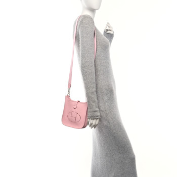 HERMES Taurillon Clemence Evelyne TPM Rose Sakura