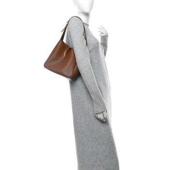 SAINT LAURENT Smooth Calfskin Small Le 5 A 7 Soft Hobo Fox