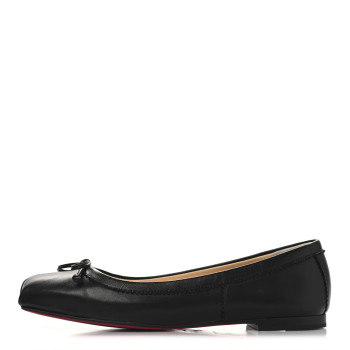 CHRISTIAN LOUBOUTIN Nappa Mamadrague Flats 36 Black