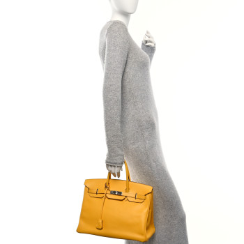 HERMES Epsom Birkin 35 Jaune
