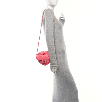 CHANEL Lambskin Quilted CC In Love Heart Bag Pink
