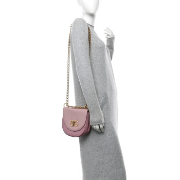 DOLCE & GABBANA Calfskin Media Wifi Shoulder Bag Pink