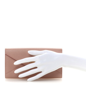 PRADA Saffiano Envelope Wallet Orchidea