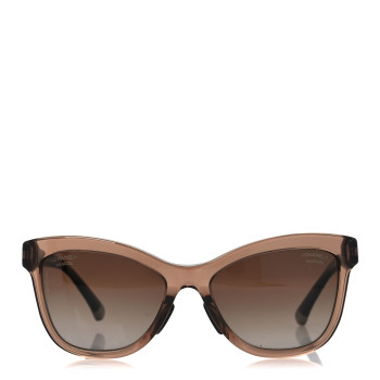 CHANEL Polarized CC Cat Eye Sunglasses 5330-A Brown