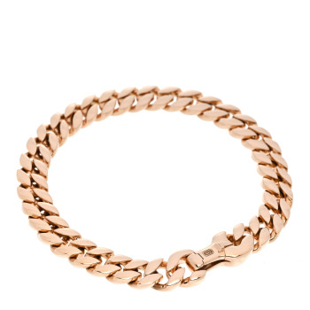 DAVID YURMAN 18K Rose Gold 8mm Curb Chain Bracelet