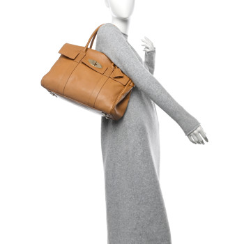 MULBERRY Glossy Buffalo Bayswater Fudge