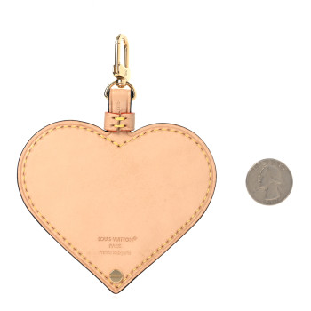 LOUIS VUITTON Monogram Heart Bag Charm