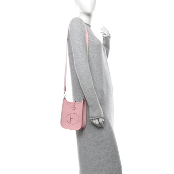 HERMES Taurillon Clemence Evelyne TPM Rose Sakura