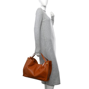 THE ROW Ostrich Alexia Bag Caramel