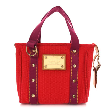 LOUIS VUITTON Antigua Cabas PM Red