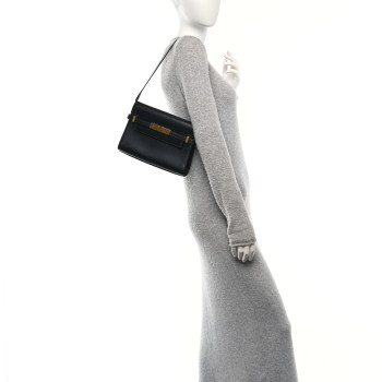 SAINT LAURENT Smooth Calfskin Small Manhattan Shoulder Bag Black