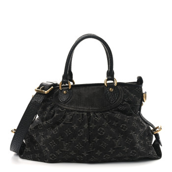 LOUIS VUITTON Denim Neo Cabby MM Black