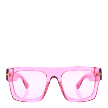 TOM FORD Acetate Fausto Sunglasses TF711 Transparent Pink