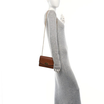 MULBERRY Small Classic Grain Calfskin Small Darley Oak
