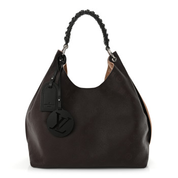 LOUIS VUITTON Mahina Carmel Hobo Chocolate
